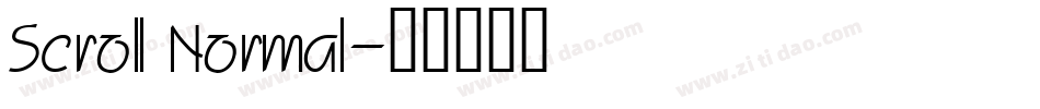 Scroll Normal字体转换